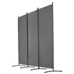 VEVOR Room Divider 3 Panels Fabric Room Privacy Screen for Office Bedroom Grey
