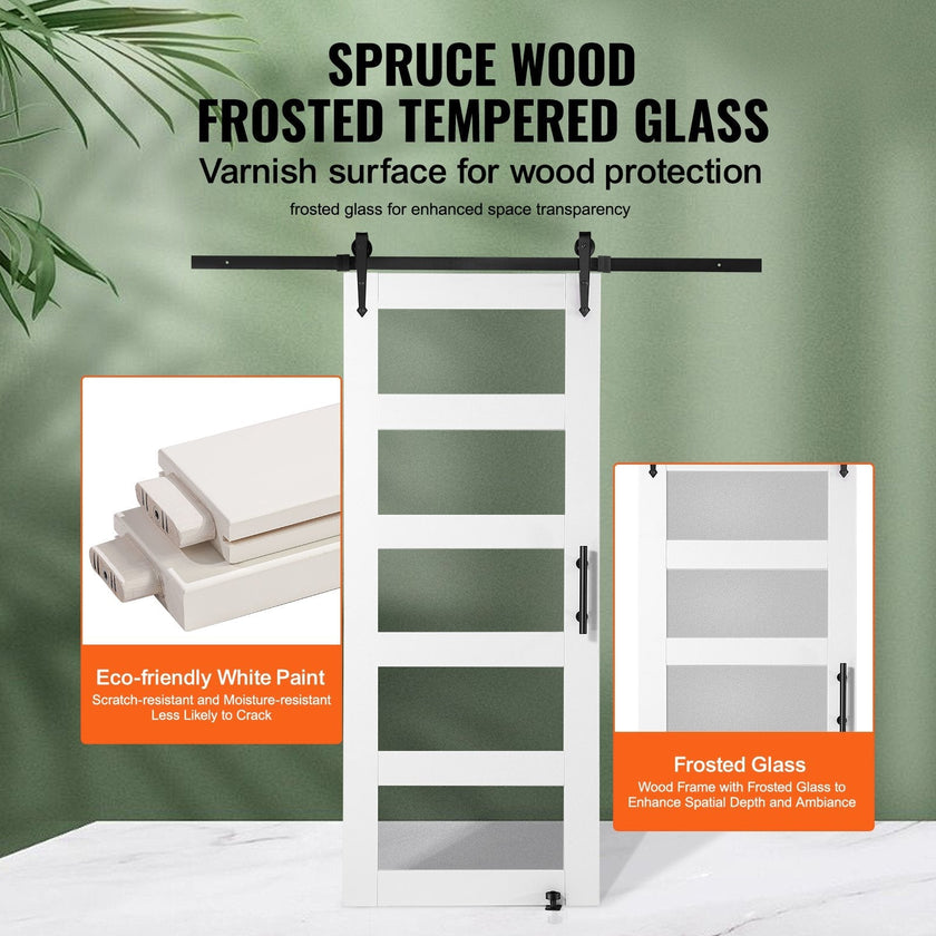 VEVOR Barn Door and Hardware Kit, 32
