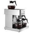 VEVOR Commercial Drip Coffee Maker, 12 Cups Coffee-Maker Machine with 4 Glass Carafes and 4 Decanter Warmer Plates, Stainless Steel Drip Style Coffee Brewer, for Restaurant, Office, Coffee Shop & Home