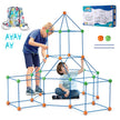 VEVOR Tent Fort Building Kit for Kids STEM Construction Toy Set Castle 120PCS