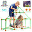 VEVOR Tent Fort Building Kit for Kids Glow In The Dark STEM Construction Toy 85P