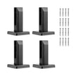 VEVOR Glass Clamp, 4 PCS Square Glass Railing Bracket for 0.31 