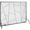 VEVOR Fireplace Screen Single Panel, Sturdy Iron Mesh Fireplace Screen, 35.6