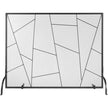 VEVOR Fireplace Screen Single Panel, Sturdy Iron Mesh Fireplace Screen, 35.6
