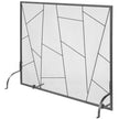 VEVOR Fireplace Screen Single Panel, Sturdy Iron Mesh Fireplace Screen, 35.6