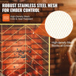 VEVOR Fireplace Screen Single Panel, Sturdy Iron Mesh Fireplace Screen, 38.6