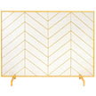 VEVOR Fireplace Screen Single Panel, Sturdy Iron Mesh Fireplace Screen, 38.6