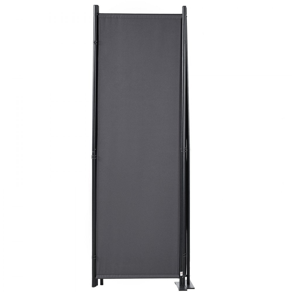VEVOR Room Divider, 5.6 ft Room Dividers and Folding Privacy Screens (4-panel), Fabric Partition Room Dividers for Office, Bedroom, Dining Room, Study, Freestanding, Grey