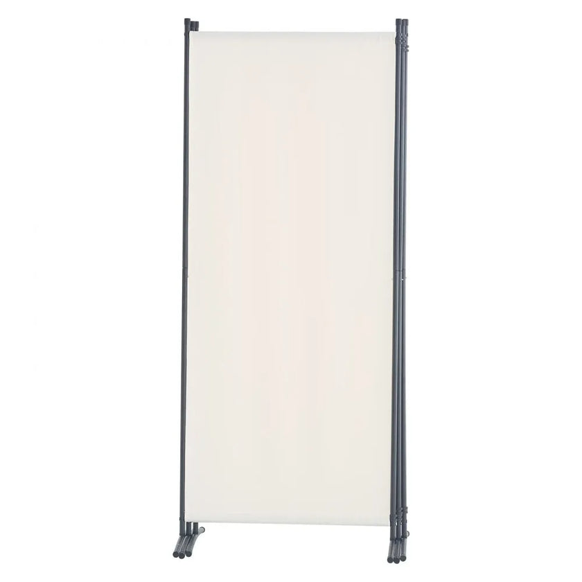 VEVOR Room Divider 3-Panel Folding Privacy Screen Fabric Partition Office White