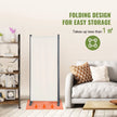 VEVOR Room Divider 3-Panel Folding Privacy Screen Fabric Partition Office White