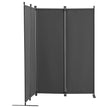 VEVOR Room Divider 4-Panel Folding Privacy Screen Fabric Partition Office Gray