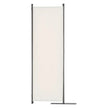 VEVOR Room Divider 4-Panel Folding Privacy Screen Fabric Partition Office White