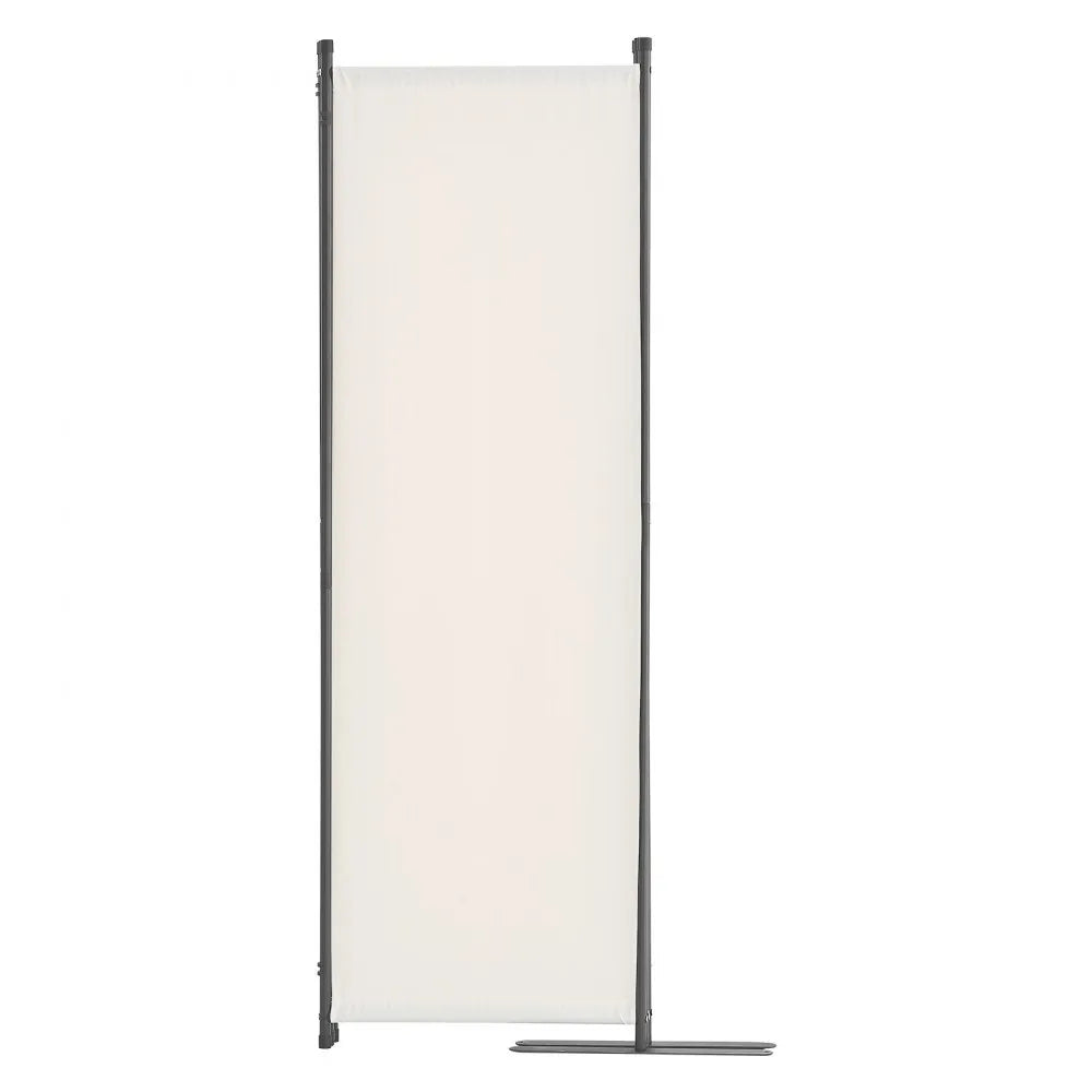 VEVOR Room Divider 4-Panel Folding Privacy Screen Fabric Partition Office White