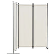 VEVOR Room Divider 4-Panel Folding Privacy Screen Fabric Partition Office White