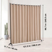 VEVOR Room Divider Portable Panel Room Divider with Wheels Privacy Screen Brown