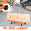 VEVOR Drywall Cart, 3000 LBS Panel Dolly Cart with 45.28