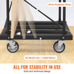 VEVOR Drywall Cart, 1800 LBS Panel Dolly Cart with 45.28