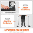 VEVOR Drywall Cart, 1800 LBS Panel Dolly Cart with 45.28