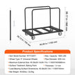VEVOR Drywall Cart, 1800 LBS Panel Dolly Cart with 45.28