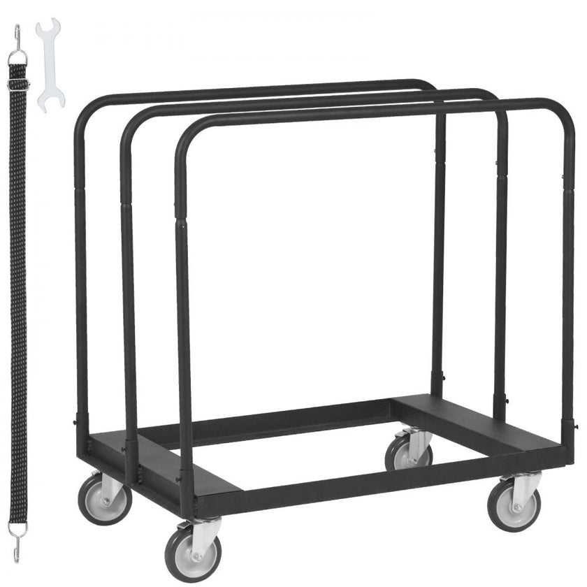 VEVOR Drywall Cart, 1500 LBS Panel Dolly Cart with 36.02