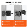 VEVOR Glass Clamp, 40 PCS Square Glass Railing Bracket for 0.31 