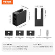 VEVOR Glass Clamp, 40 PCS Square Glass Railing Bracket for 0.31 