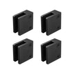 VEVOR Glass Clamp, 40 PCS Square Glass Railing Bracket for 0.31 
