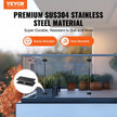 VEVOR Glass Clamp, 4 PCS Rectangle Glass Railing Bracket for 0.31 