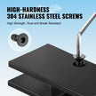 VEVOR Glass Clamp, 4 PCS Rectangle Glass Railing Bracket for 0.31 