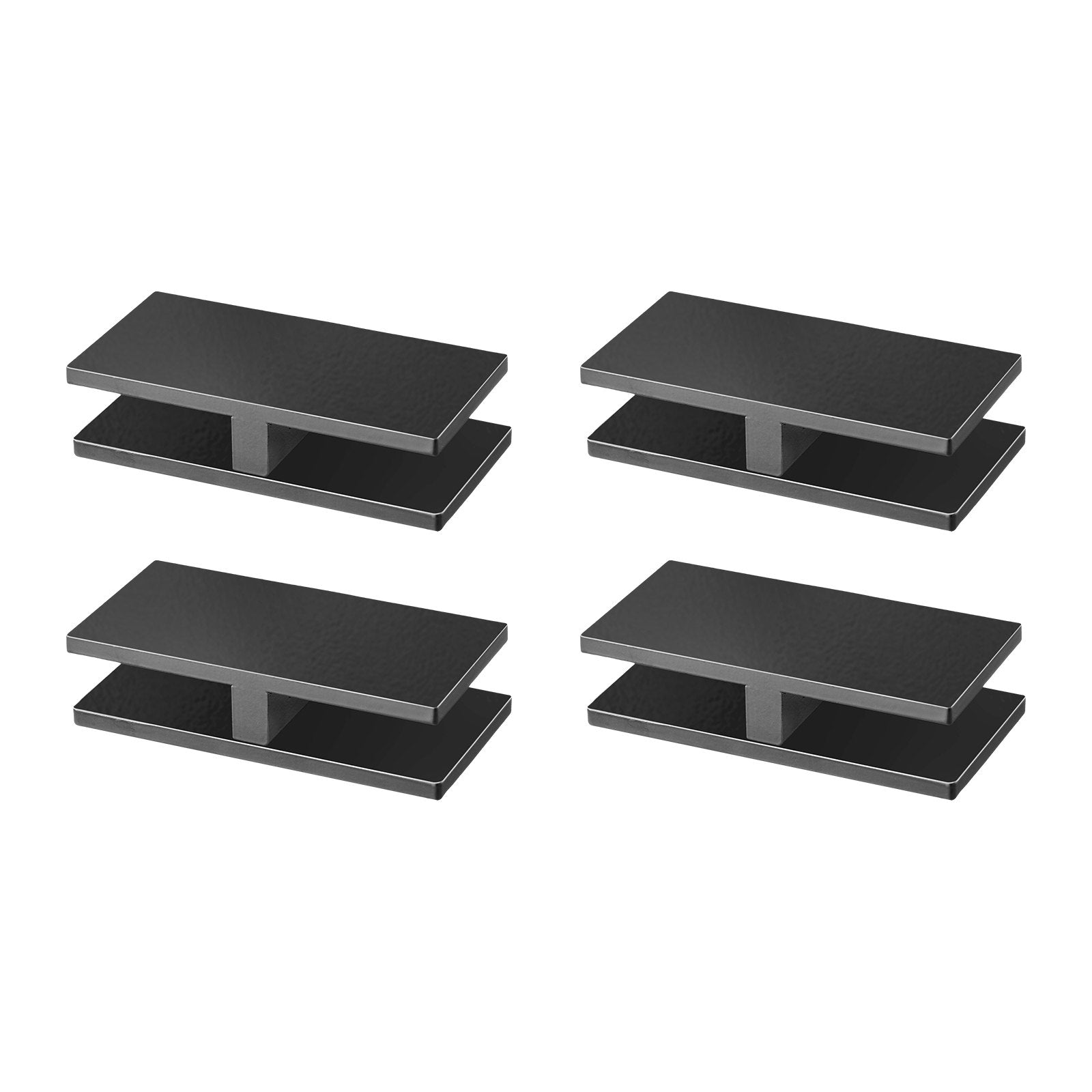 VEVOR Glass Clamp, 4 PCS Rectangle Glass Railing Bracket for 0.31 