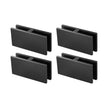 VEVOR Glass Clamp, 4 PCS Rectangle Glass Railing Bracket for 0.31 