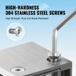 VEVOR Glass Clamp, 4 PCS Square Glass Railing Bracket for 0.31 