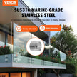 VEVOR Glass Clamp, 10 PCS Round Glass Railing Bracket for 0.31 