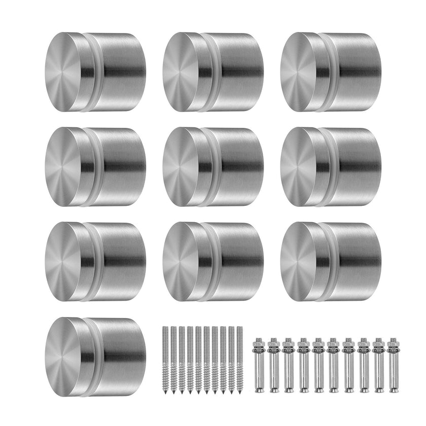 VEVOR Glass Clamp, 10 PCS Round Glass Railing Bracket for 0.31 