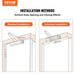 VEVOR 150lbs Commercial Door Closer Heavy Duty Residential Hydraulic Auto Silver