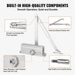 VEVOR 150lbs Commercial Door Closer Heavy Duty Residential Hydraulic Auto Silver