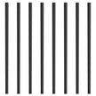 VEVOR Staircase Metal Balusters, 29.5'' x 1'' Flat Aluminum Alloy Decorative Banister Spindles, 51 Pack Deck Baluster with Screws, Classic Hollow Deck Railing Satin Black Powder Coated for Porch