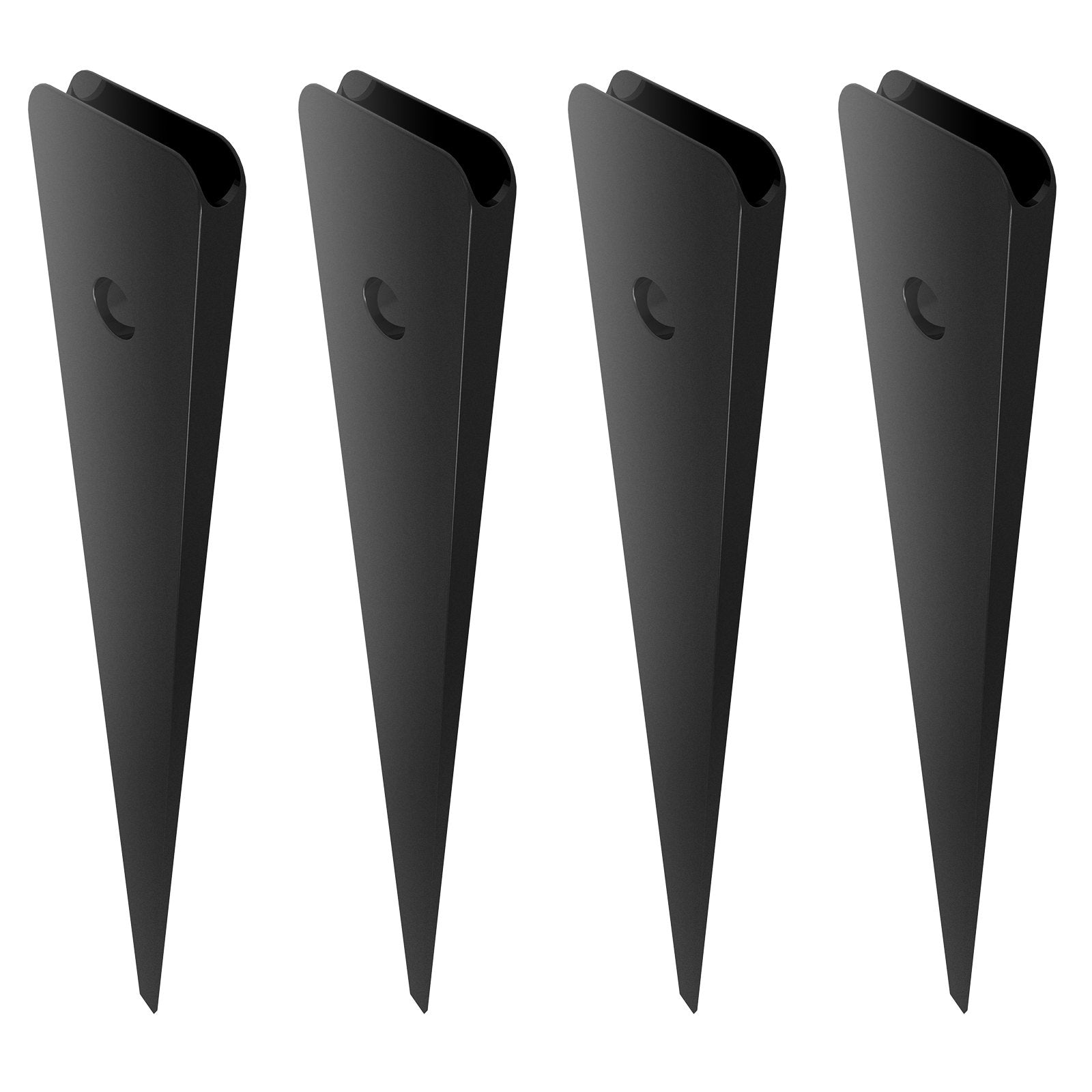 VEVOR Staircase Metal Balusters, 29.5'' x 1'' Flat Aluminum Alloy Decorative Banister Spindles, 51 Pack Deck Baluster with Screws, Classic Hollow Deck Railing Satin Black Powder Coated for Porch