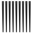 VEVOR Staircase Metal Balusters, 32.28'' x 1'' Flat Aluminum Alloy Decorative Banister Spindles, 51 Pack Deck Baluster with Screws, Classic Hollow Deck Railing Satin Black Powder Coated for Porch