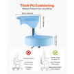 VEVOR Rolling Stool with Back Support – Height Adjustable Swivel Chair, 500 lb Capacity, Blue