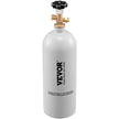 VEVOR 5 Lbs CO2 Tank Aluminum Gas Cylinder, Brand New CO2 Cylinder with Gray Spray Coating, CO2 Air Tank with CGA320 Valve, For Dispensing Draft Soda Beer
