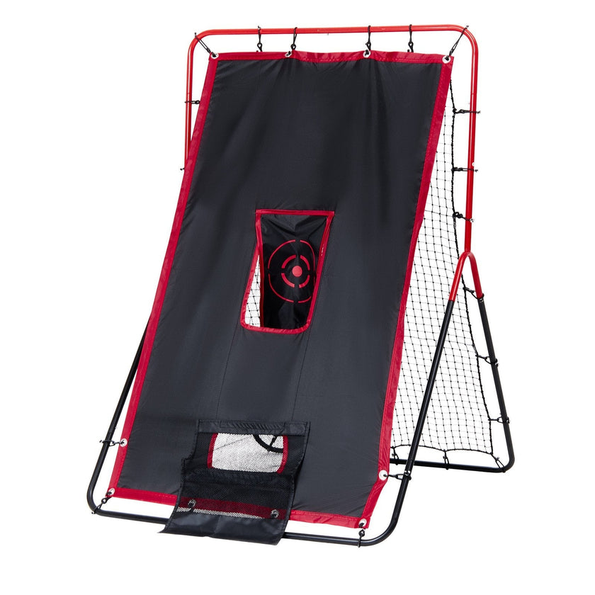 VEVOR Baseball And Softball Rebounder Net 3x4.5 ft 2-in-1 Switch Hitter Pitch