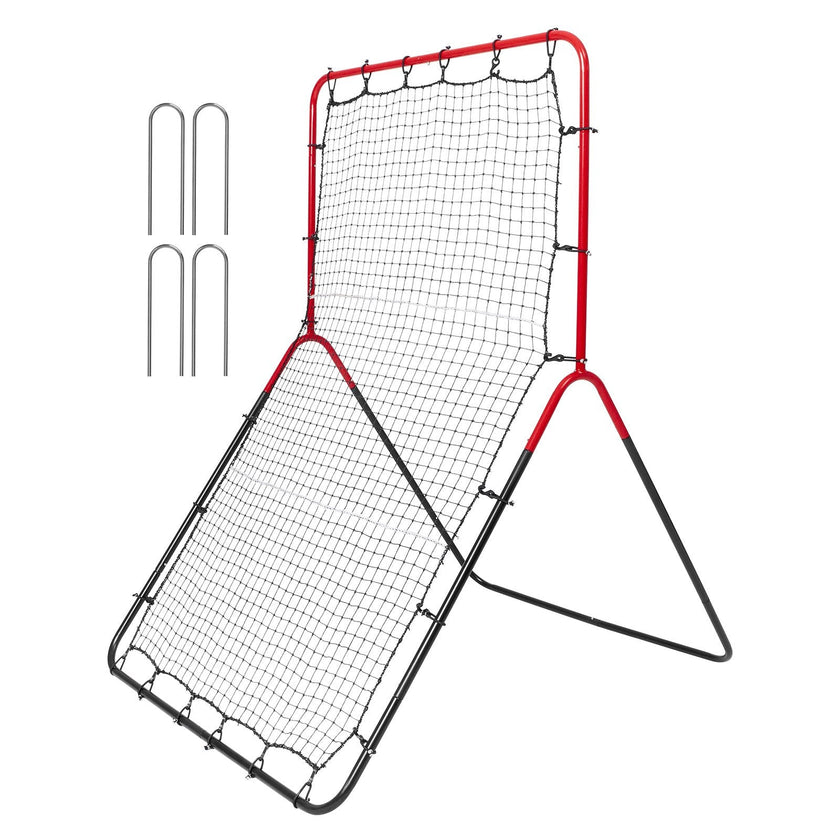 VEVOR Baseball And Softball Rebounder Net 3x4.5 ft PitchBack 3-Way Trainer