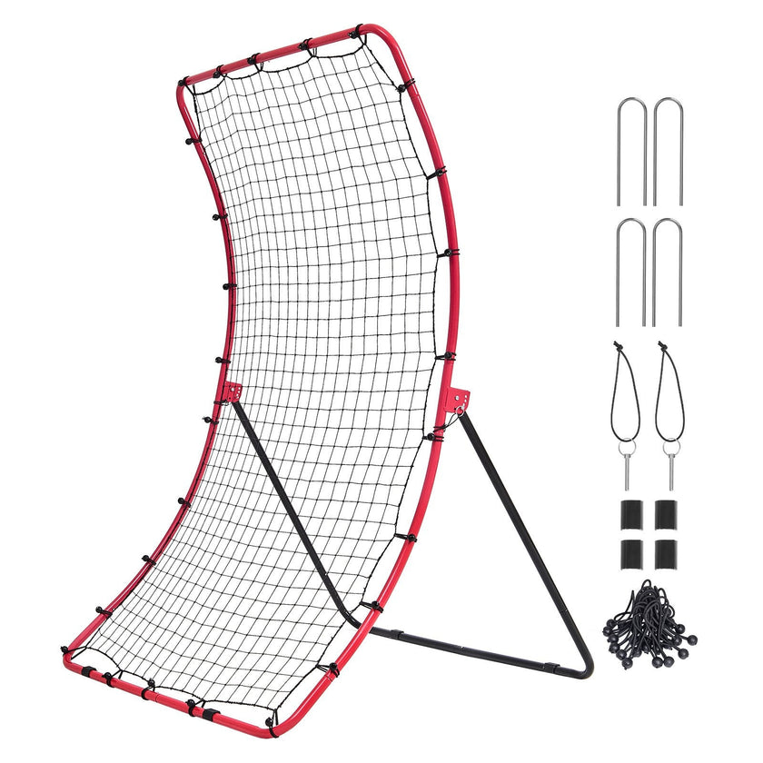 VEVOR Baseball And Softball Rebounder Net 4x5.5 ft PitchBack All Angle Fielding