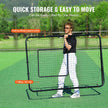 VEVOR Baseball And Softball Rebounder Net 4x6 Ft PitchBack Adjustable Angles