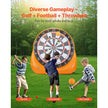 VEVOR Inflatable Soccer Dart Board over 6 ft with 4 Kick Balls 12 Tennis Pump