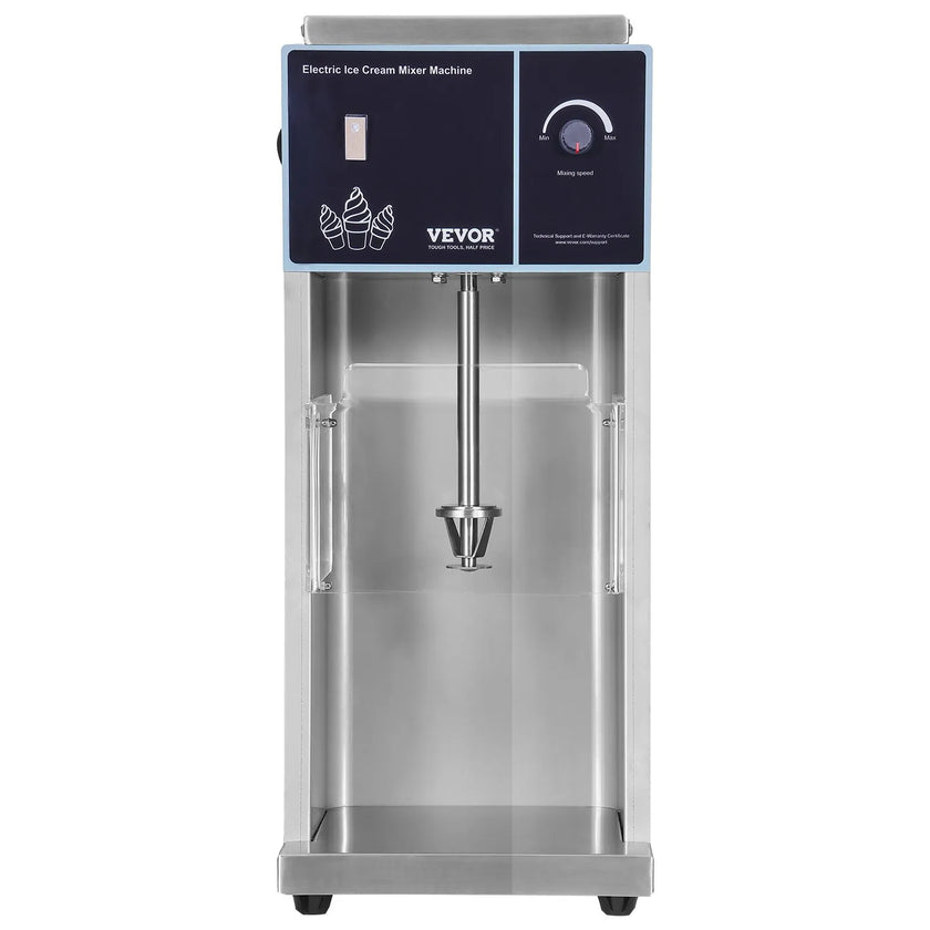 VEVOR Ice Cream Blender 400W  Ice Cream Mixer Stir Machine 304 Stainless Steel