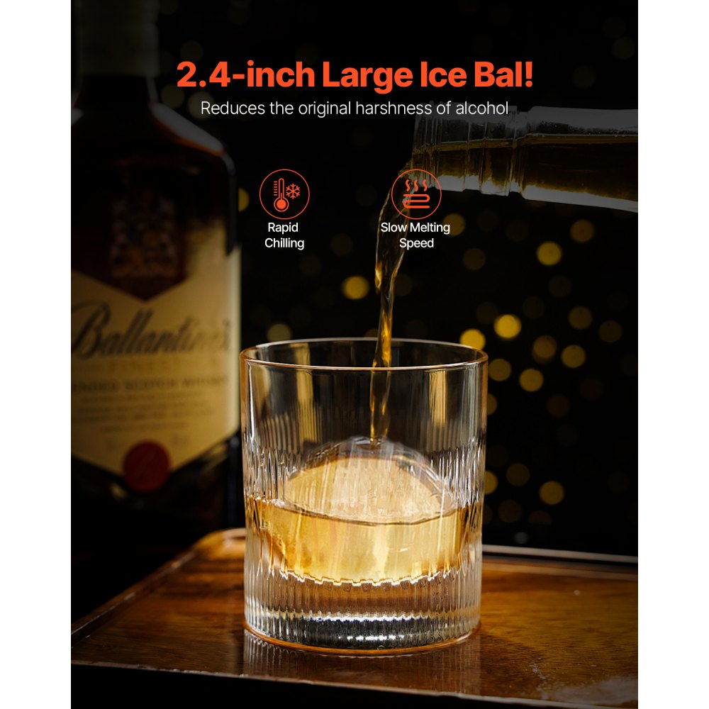 VEVOR Ice Ball Press Kit Ice Ball Maker 2.4