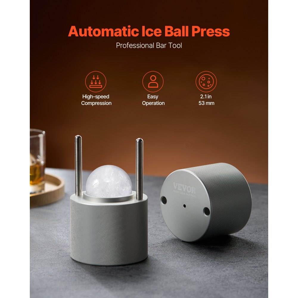 VEVOR Ice Ball Press Ice Ball Maker 2.1