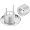VEVOR Ice Ball Press Kit, Aircraft Al Alloy Ice Press with Ice Block Mold, Large Mat, Tong, Drip Tray, One Glass, Round Ice Ball Maker 2.4